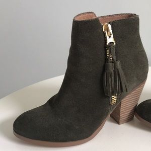 ALDO Army Green Heel Booties